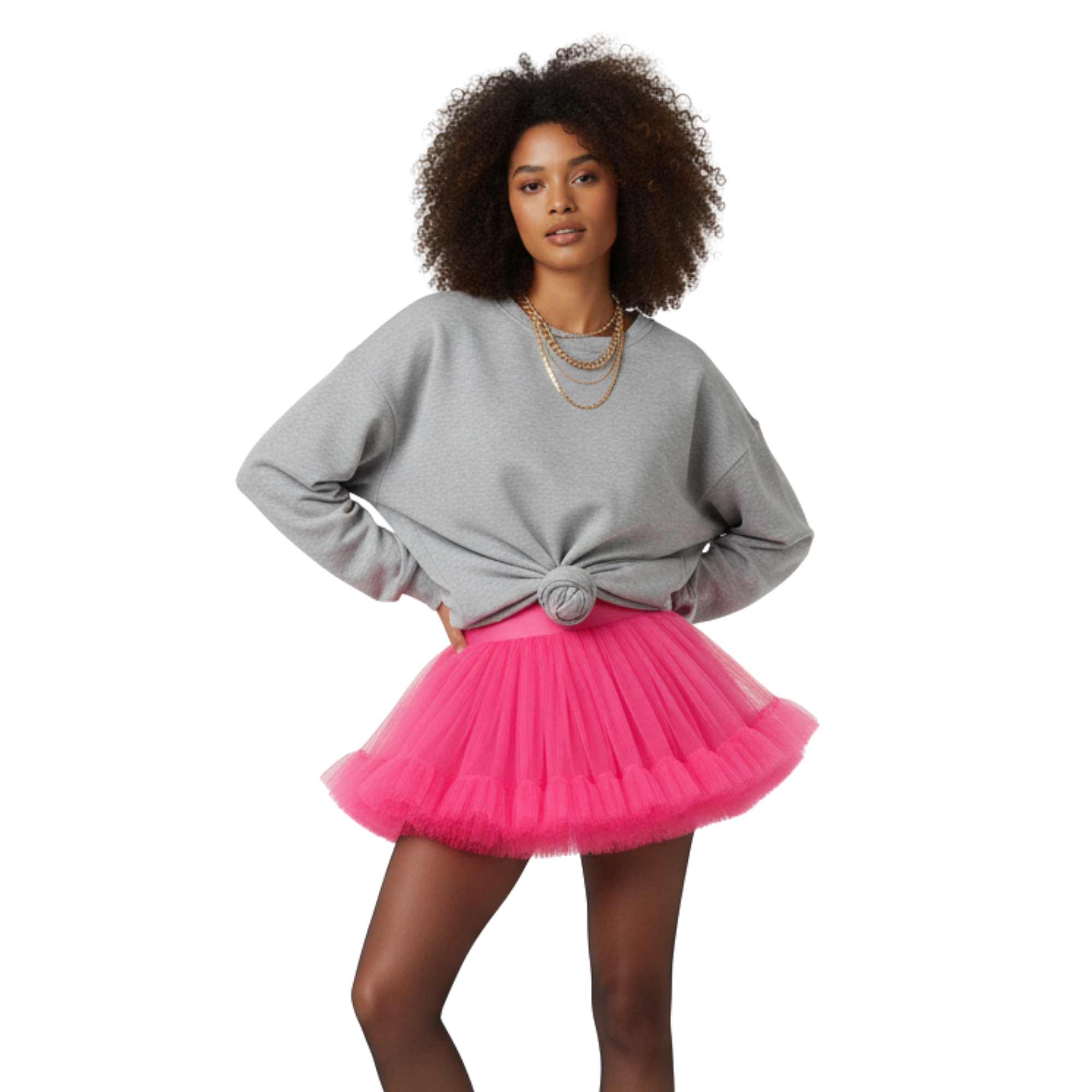 Hot Pink Tutu Skirt for Women, Halloween Costume