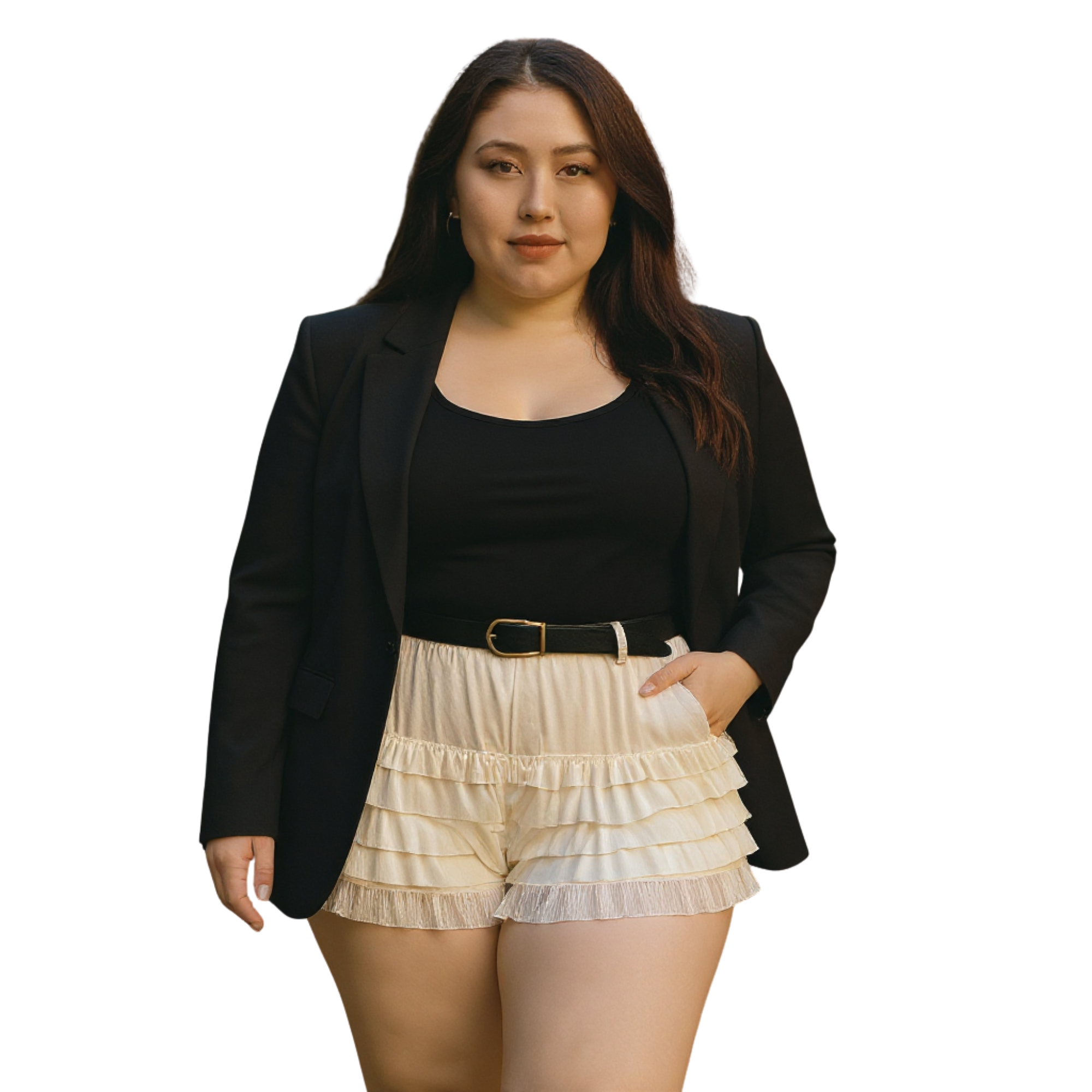 Ruffle Shorts for Women, Lace Bloomers