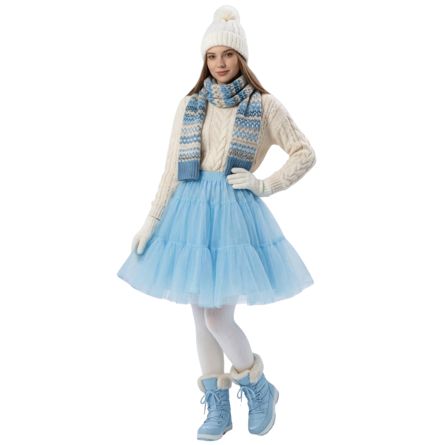 Petticoat Skirt – Fluffy Knee-Length Crinoline