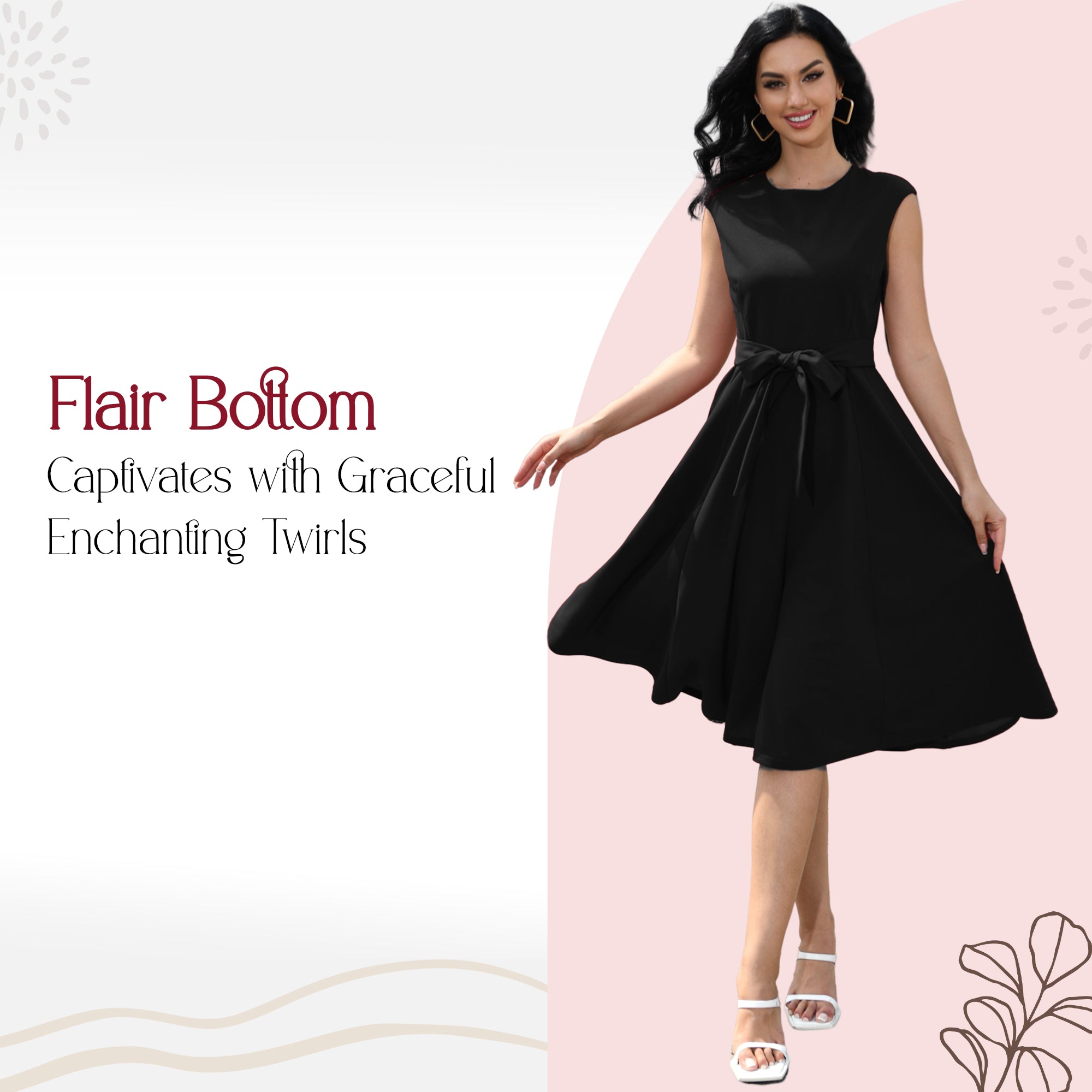 Womens Vintage Dresses - Bridesmaid & Prom Dress - Black