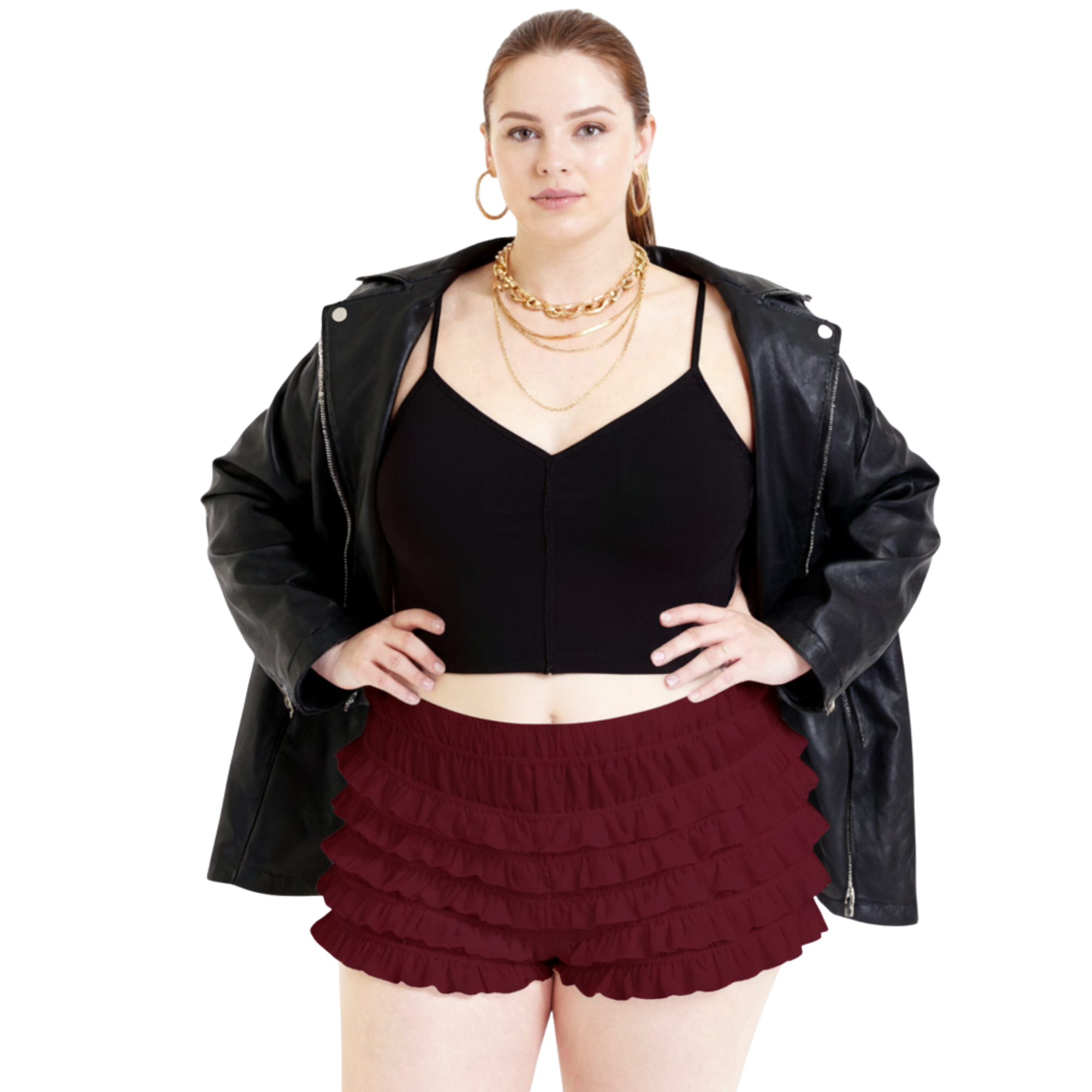 Ruffle Shorts for Women, Lace Bloomers