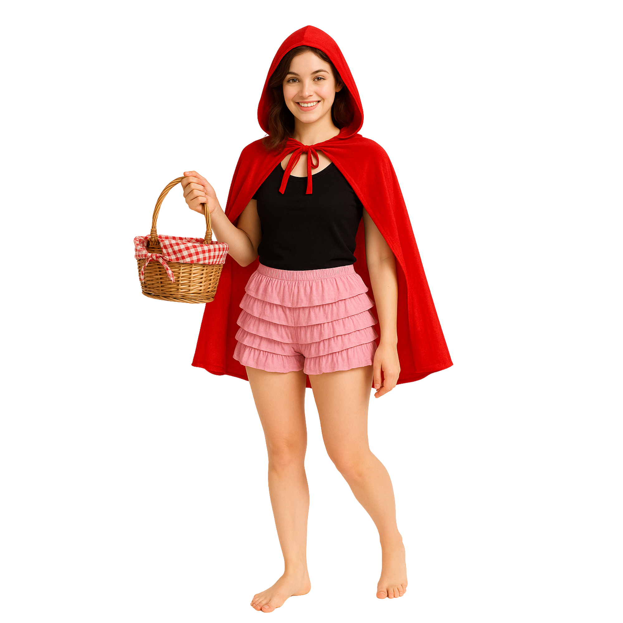 Malco Modes Ruffle Shorts for Women –Pink Bloomers, Halloween Costume, Lace Bloomers, Sexy Ruffle Shorts & Y2K Costumes