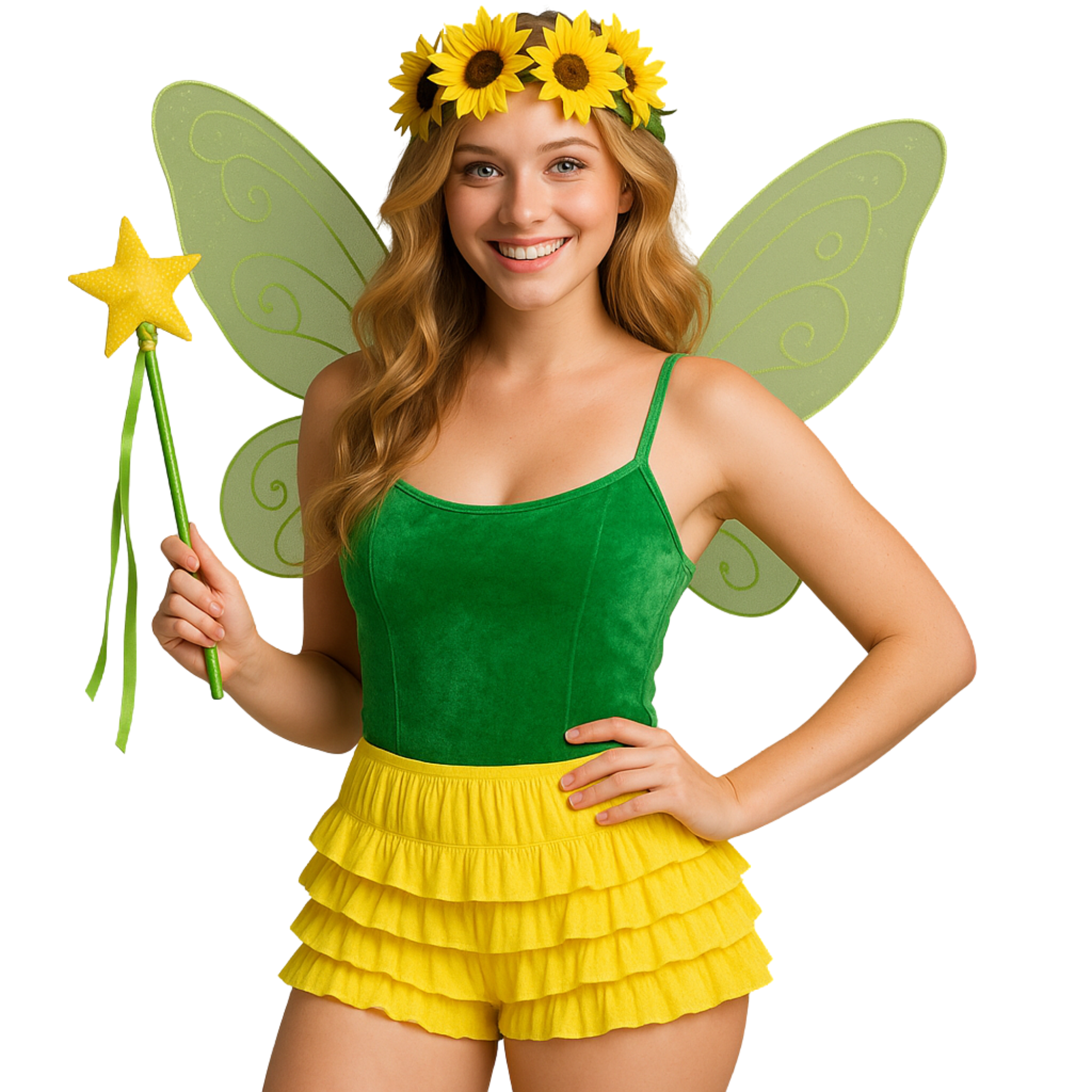 Malco Modes Ruffle Shorts for Women –Yellow Bloomers, Halloween Costume, Lace Bloomers, Sexy Ruffle Shorts & Y2K Costumes