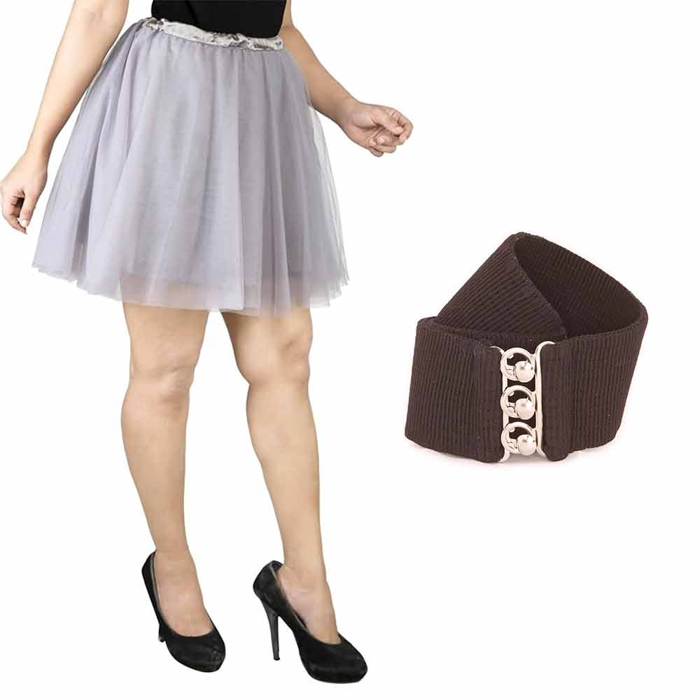 [product_type] Vintage Tulle Skirt and Fashion Belt Combo for Women malcomodes-biz.myshopify.com