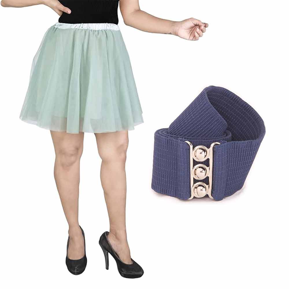 [product_type] Vintage Tulle Skirt and Fashion Belt Combo for Women malcomodes-biz.myshopify.com