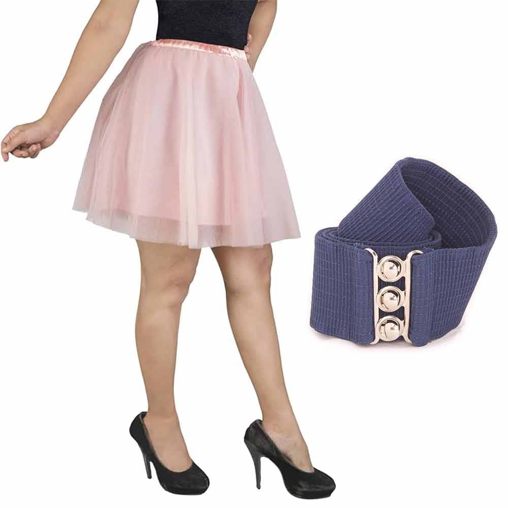 [product_type] Vintage Tulle Skirt and Fashion Belt Combo for Women malcomodes-biz.myshopify.com