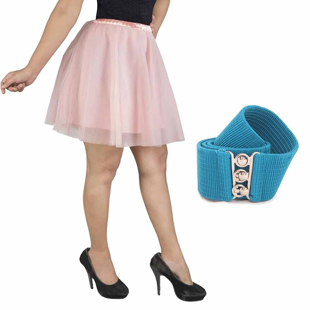 [product_type] Vintage Tulle Skirt and Fashion Belt Combo for Women malcomodes-biz.myshopify.com
