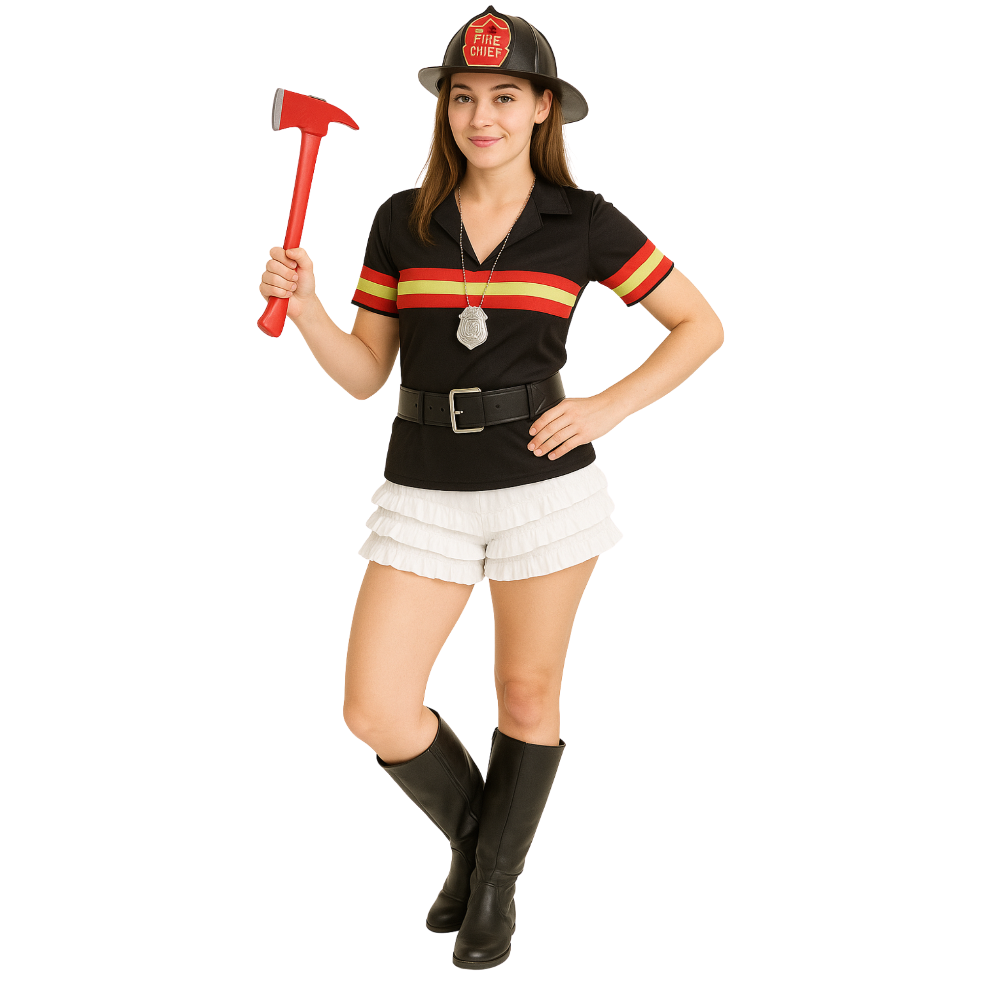 Malco Modes Ruffle Shorts for Women – White Shorts Lace Bloomers, Sexy Ruffle Shorts, Halloween Boy Shorts & Y2K Costumes