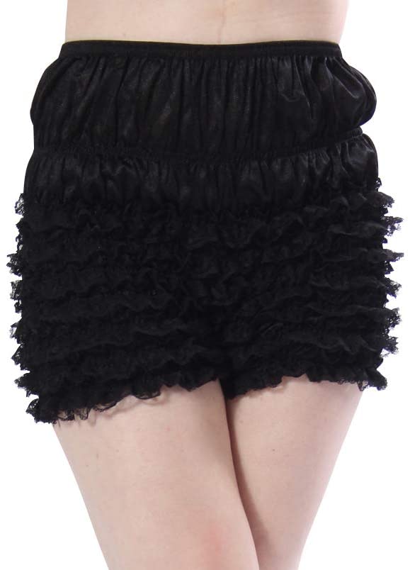 Malco Modes Ruffled Pettipant | Bloomers | Cute Ruffle Shorts | Mother’s Day Gift | Summer Shorts | Black Shorts