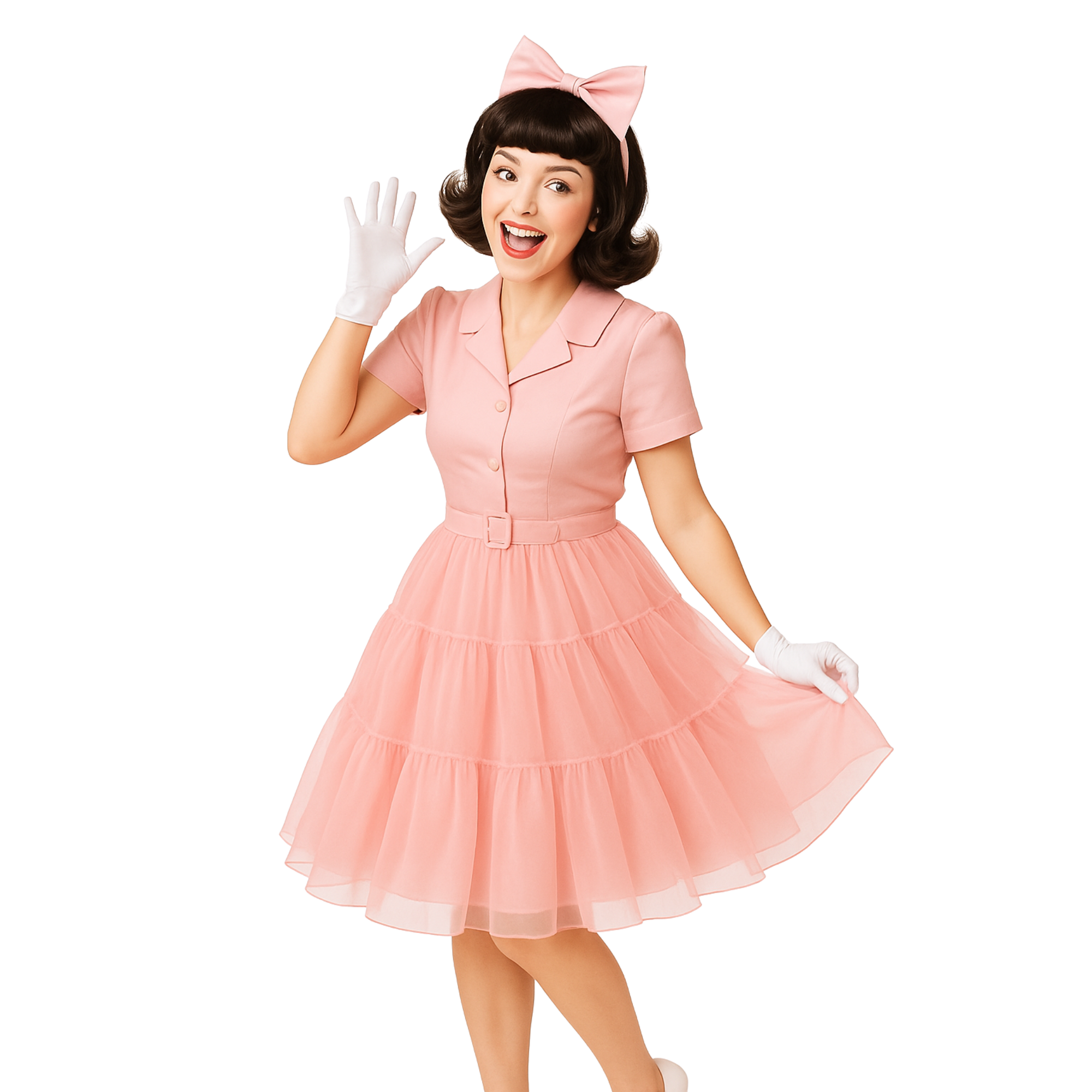 Halloween Petticoat Skirt – Fluffy Knee-Length Costume, Cosplay Costume Crinoline