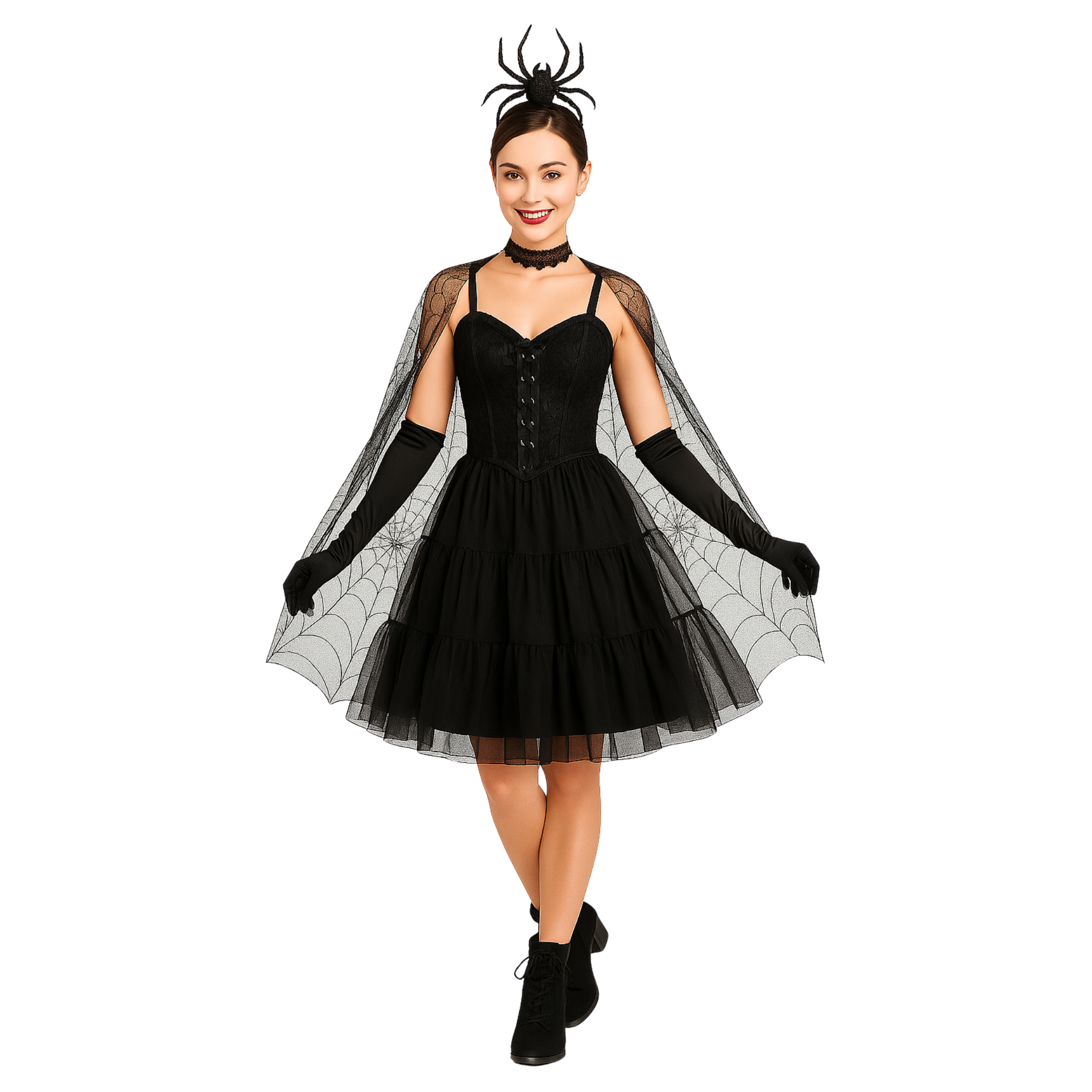 Halloween Petticoat Skirt – Fluffy Knee-Length Costume, Cosplay Costume Crinoline