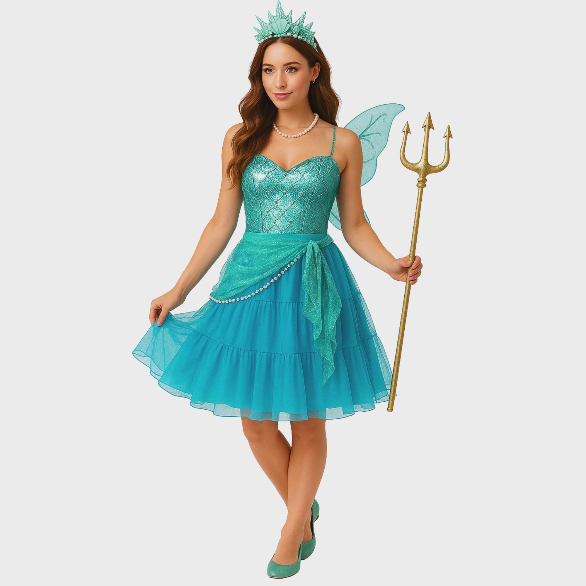 Halloween Petticoat Skirt – Fluffy Knee-Length Costume, Cosplay Costume Crinoline