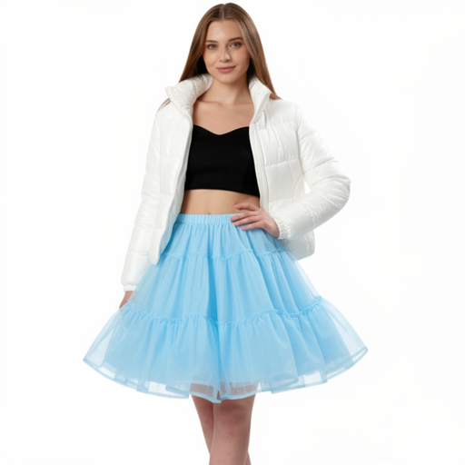 Petticoat Skirt – Fluffy Knee-Length Crinoline