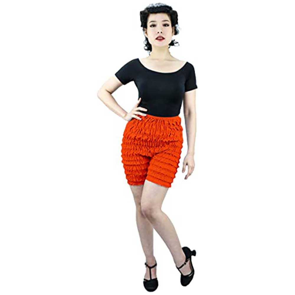 N21 Jaime Women's Sexy Ruffle Petti pants-Orange