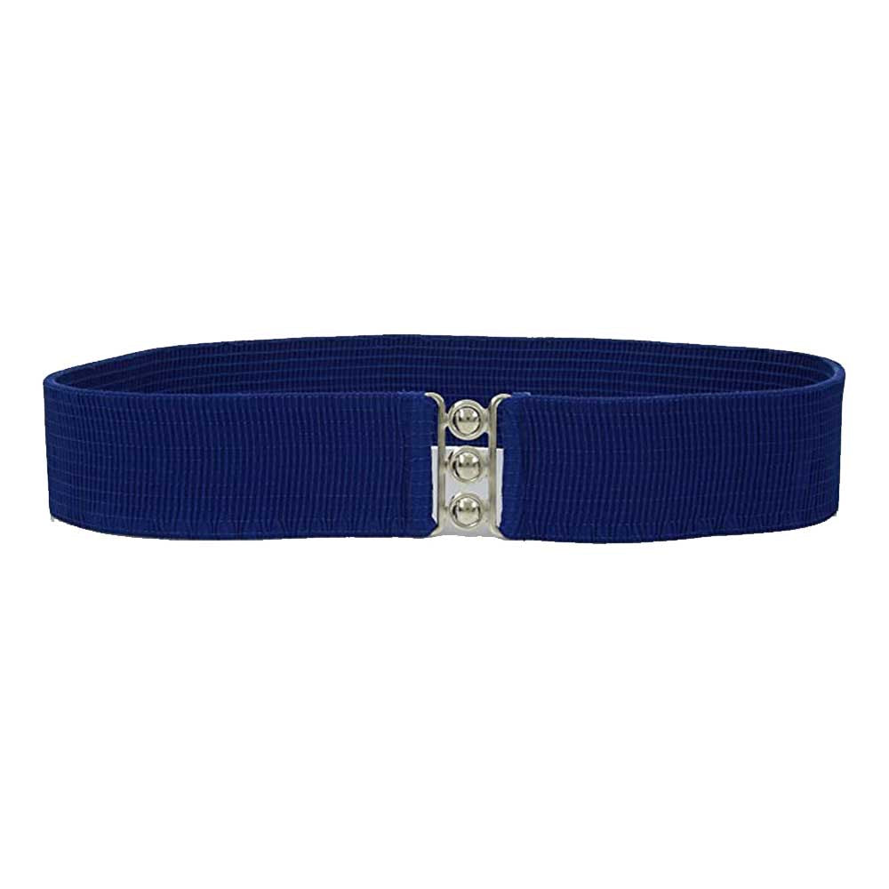 Belts Women's Vintage Belt with Elastic Cinch Stretch Waist and Metal Hook - Royal Blue malcomodes-biz.myshopify.com