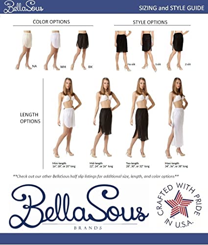 Slips Women's 28 in Half Slip with Vintage Nylon Lace-White malcomodes-biz.myshopify.com