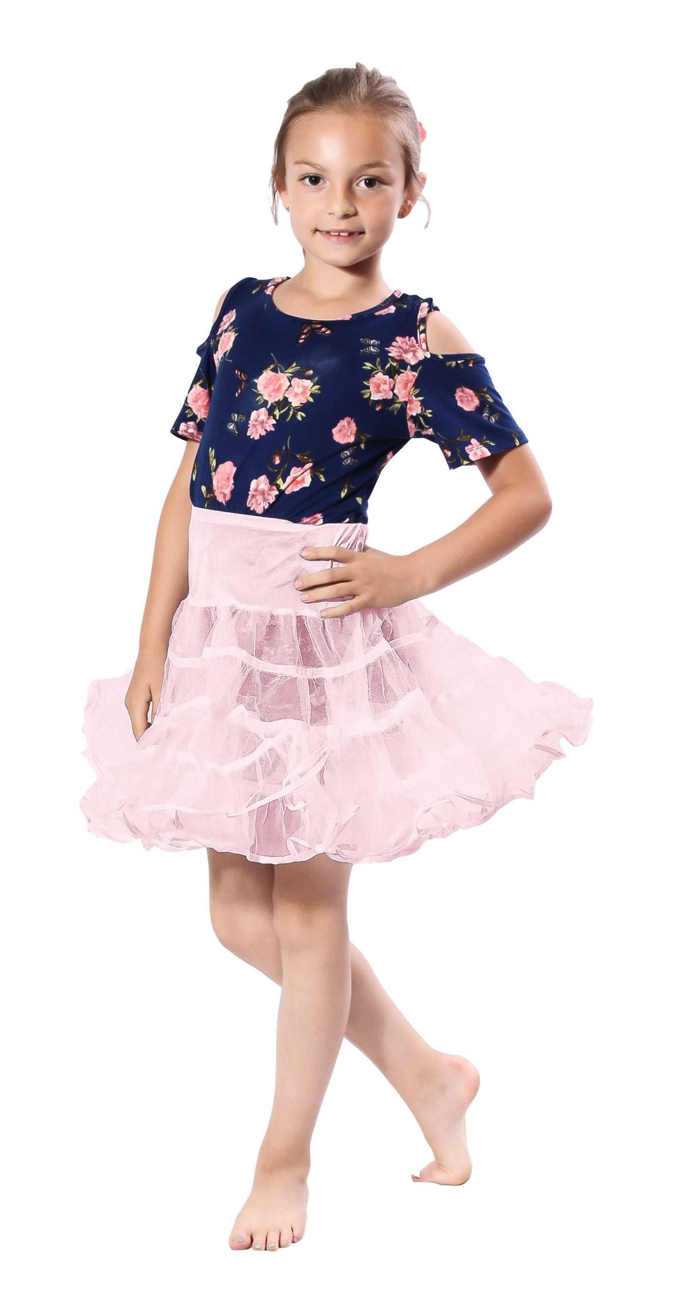 178 Ladies Vintage Crinoline Little Betty Child Petticoats-Pink