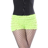 301 Women's Sexy High Waist Ruffled Petti pants - Apple Green