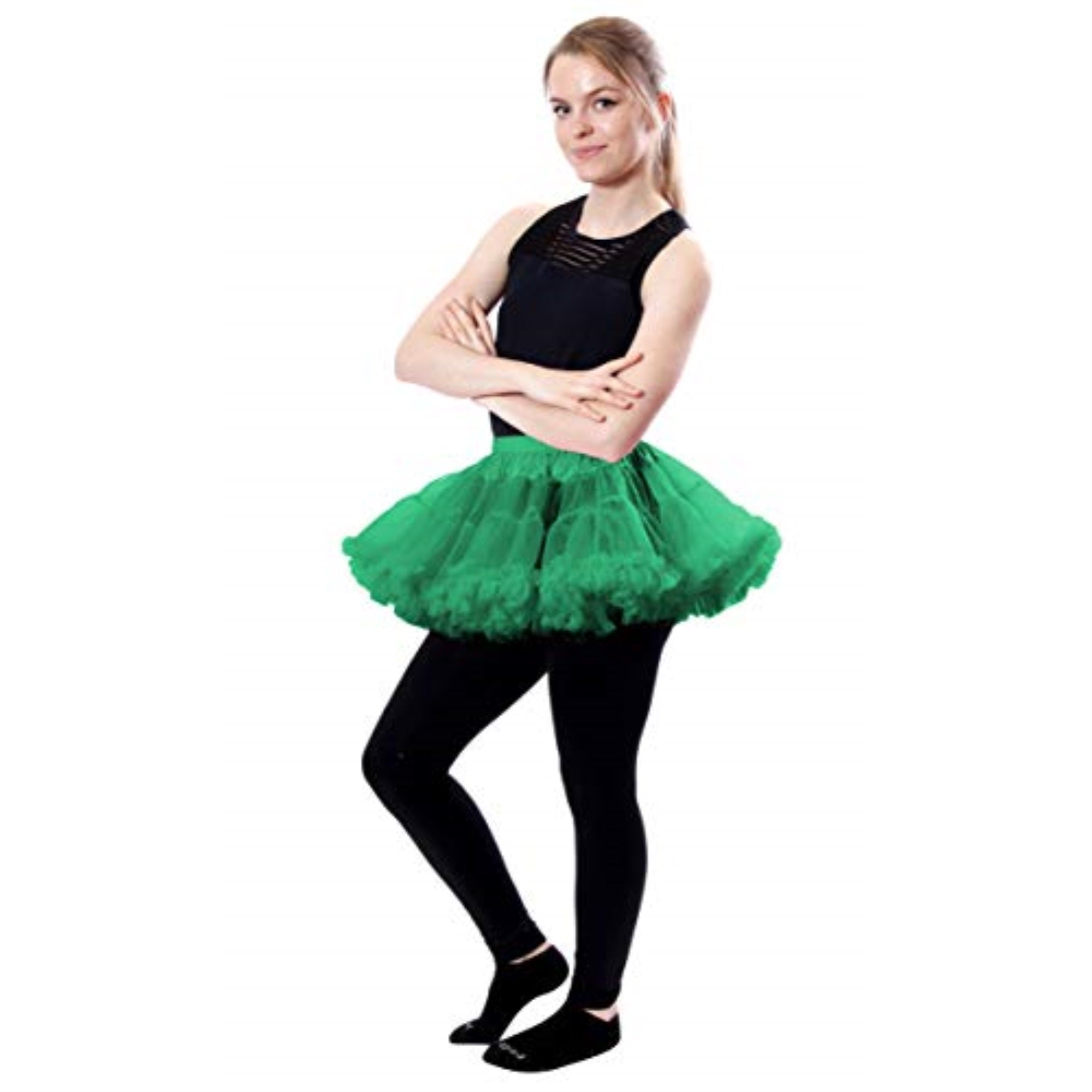 Luxury Child Very Short Cute Tutu Skirt for Halloween - Kelly Green