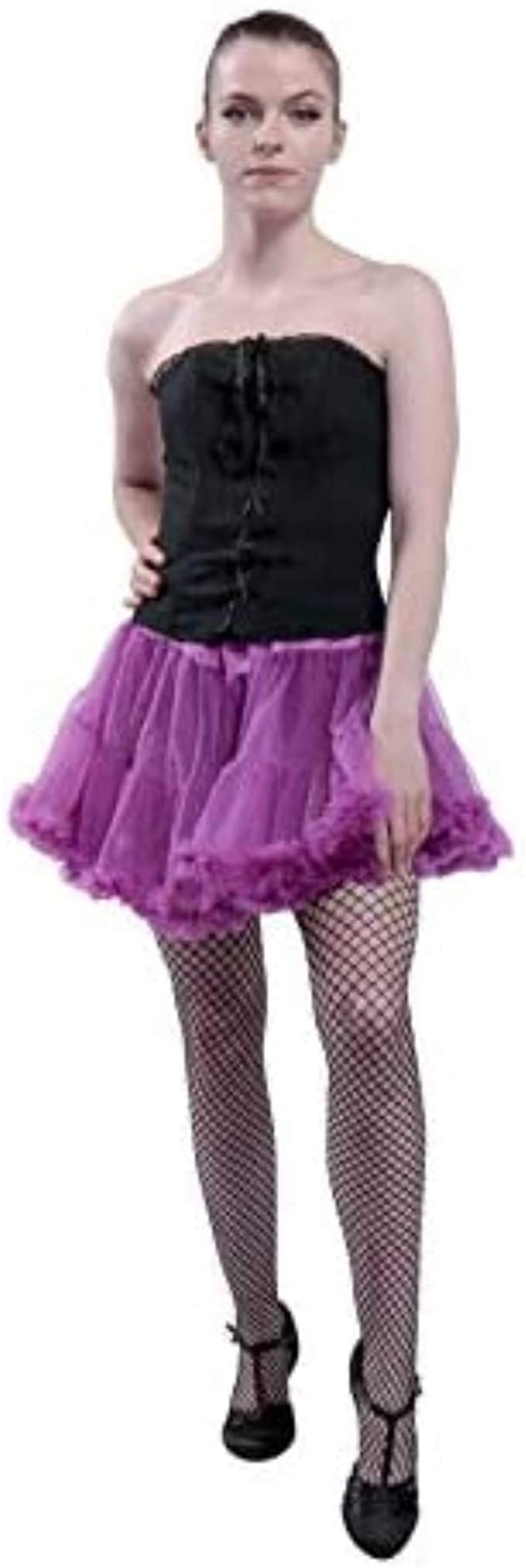 Women's 15in Sexy Tutu Skirt for Halloween & Costume Wear-  Berry