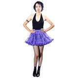 Women's 15in Sexy Tutu Skirt for Halloween & Costume Wear-Purple