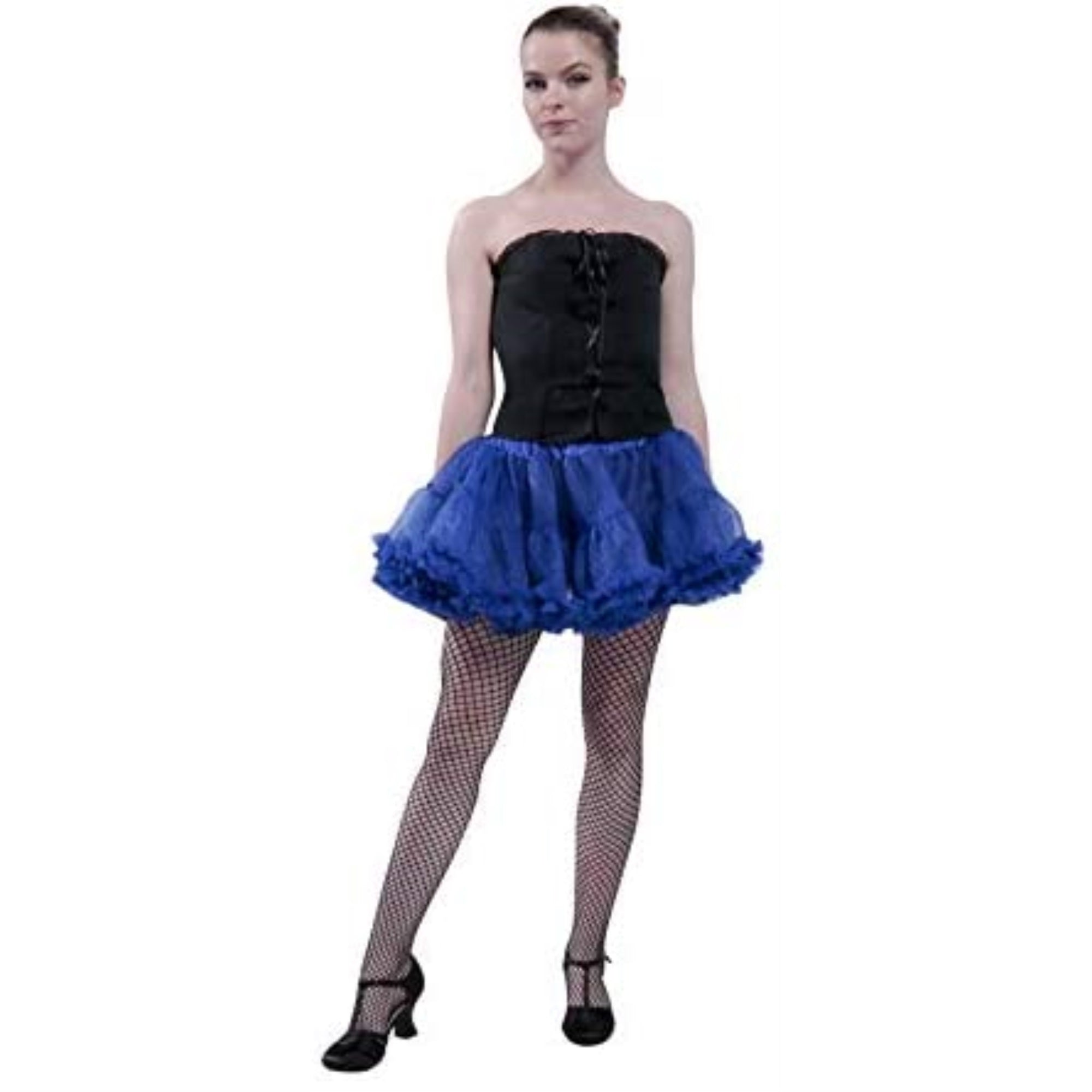 Women's 15in Sexy Tutu Skirt for Halloween & Costume Wear-Royal Blue