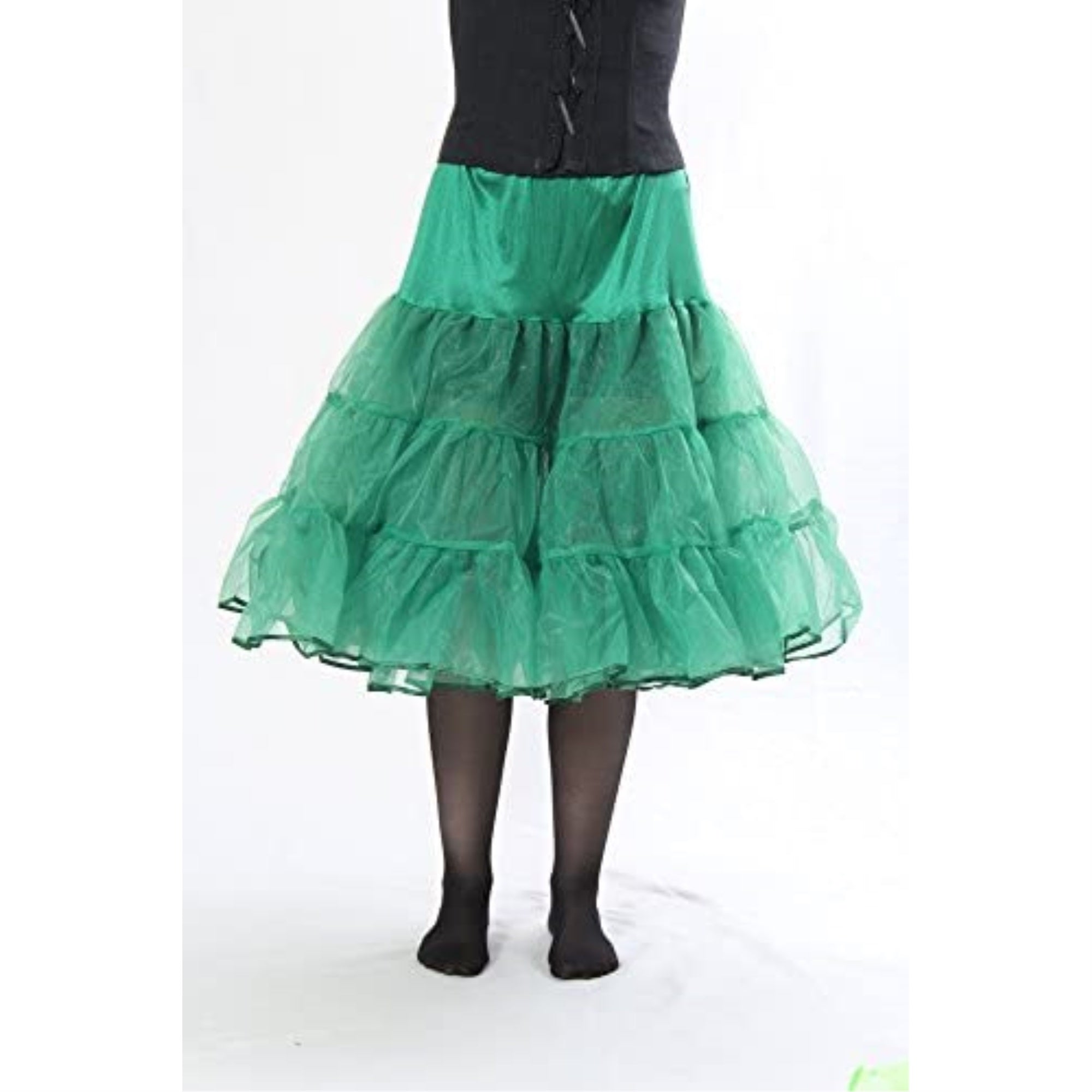 Sexy Tea Length Petticoat-Kelly Green