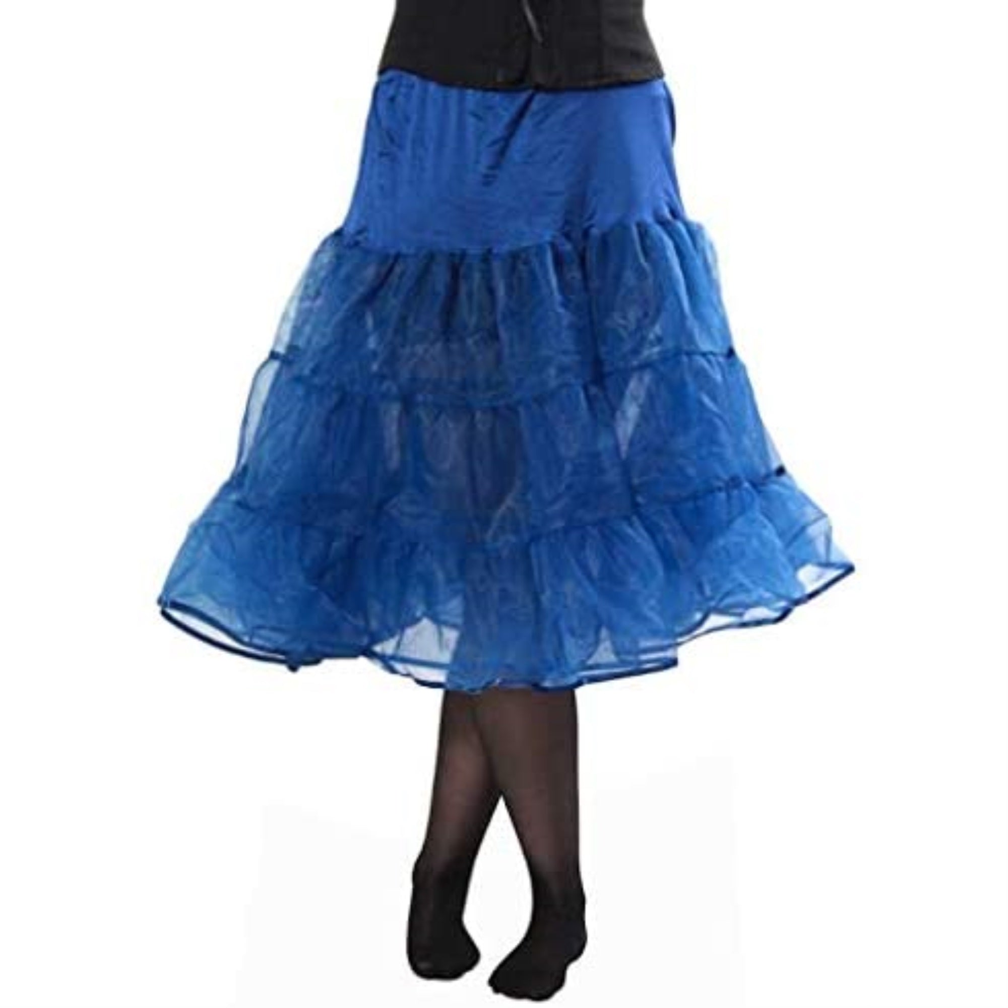 417 Women's Sexy Tea Length Petticoat for Poodle -Royal Blue