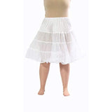 417 Women's Sexy Tea Length Petticoat for Poodle -White