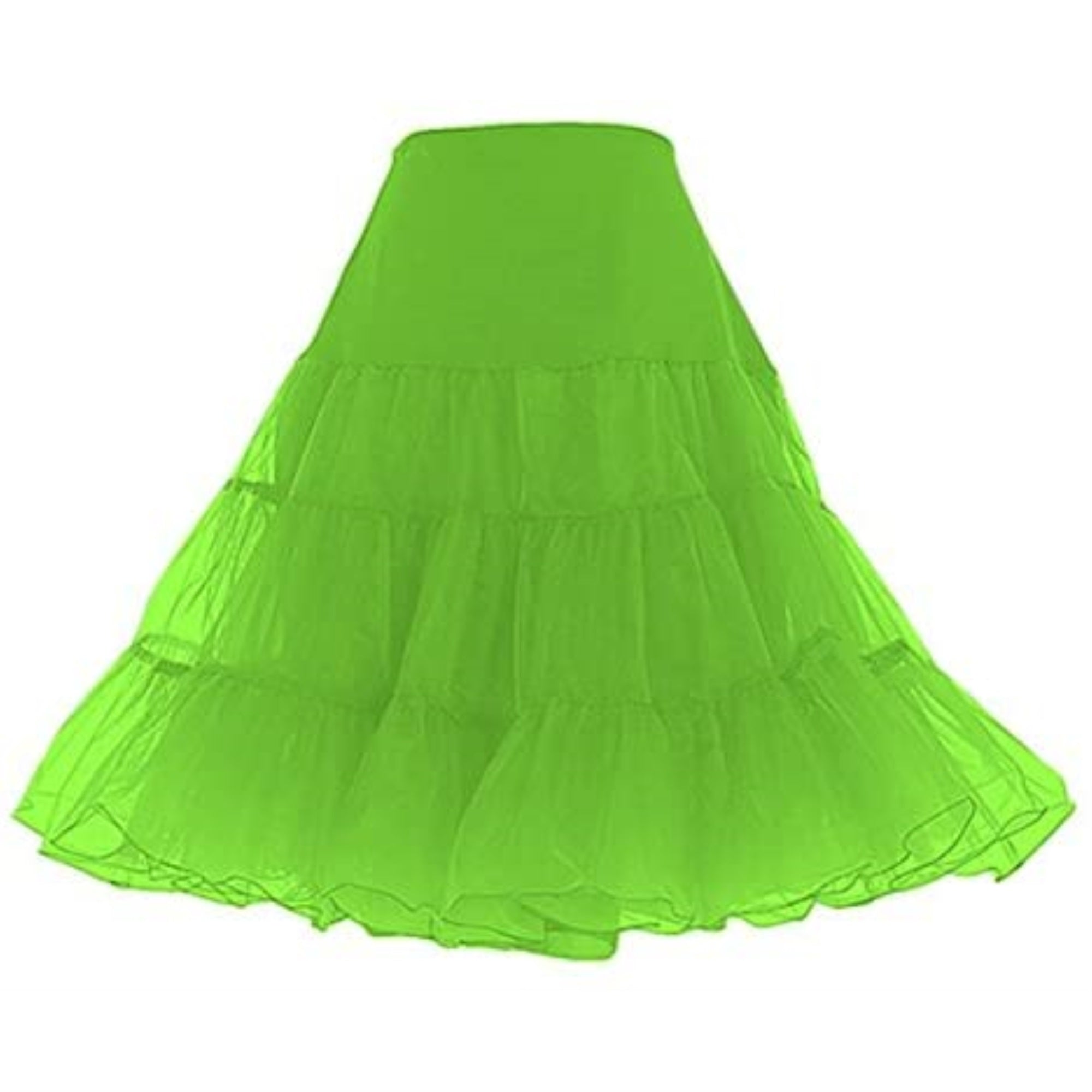 418 Women's Sexy Vintage Rockabilly Tutu Petticoat-Apple Green