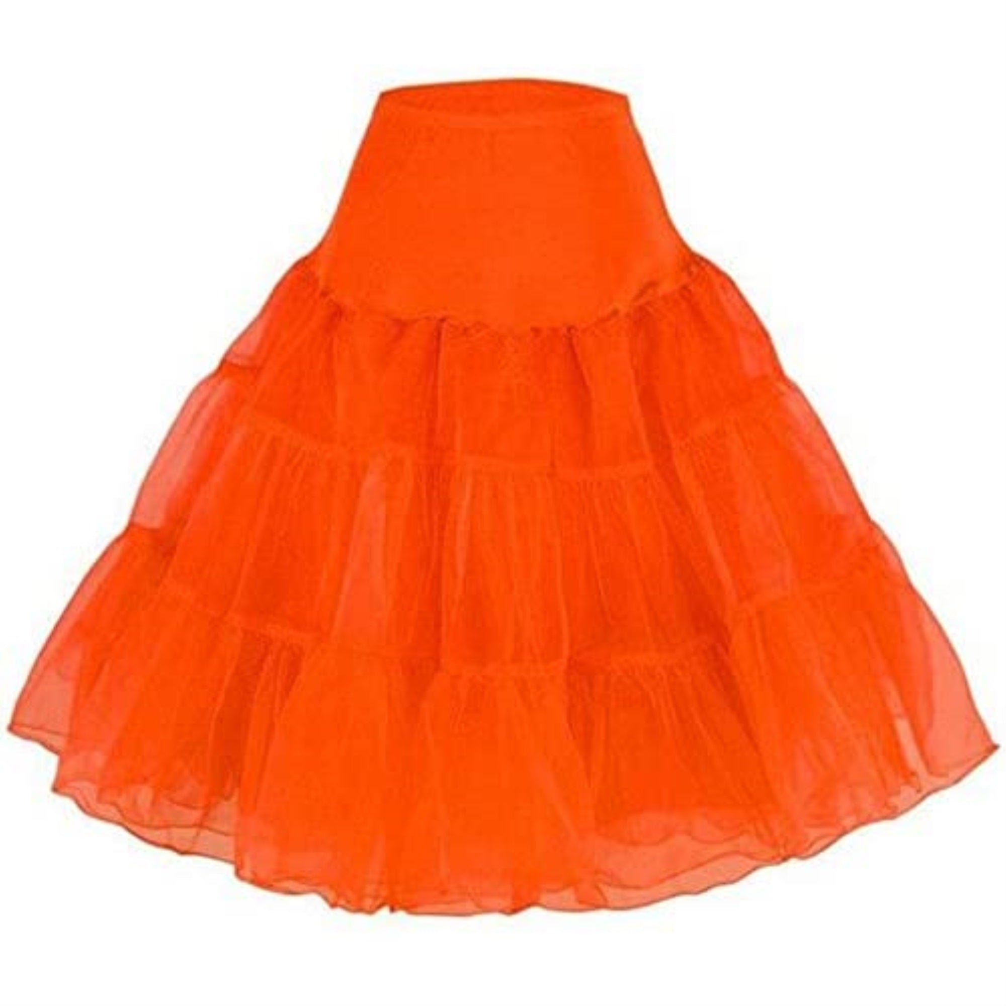 418 Women's Sexy Vintage Rockabilly Tutu Petticoat-Orange