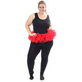 Adult Narrow Tutu for Halloween Costumes & Christmas Elf-Red