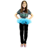 Child Mock Pancake Tutu Easter Spring &  Halloween -Peacock Blue