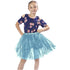 Girls' Classic Layered Princess Tutu-Peacock Blue