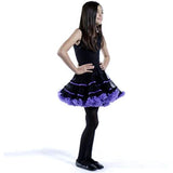 Adult Tulle Costume Petticoat - Black/Purple