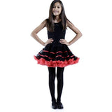 Adult Tulle Costume Petticoat - Black/Red