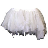 Organdy 7.5 in Fluffy Skirt-White/Grey