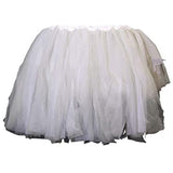 Organdy 7.5 in Fluffy Skirt-White/Grey