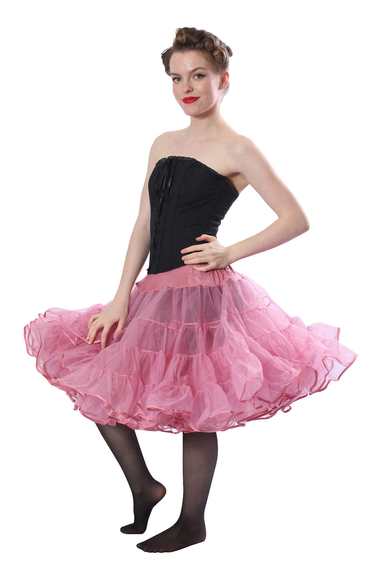 N565 Women's Vintage Sexy Madeline Petticoats - Dusty Rose