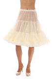 Luxury Vintage Knee Length Crinoline Jennifer Petticoat-Ivory