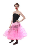 Melonie Luxury Adult Crinoline Slip Organza-Hot Pink