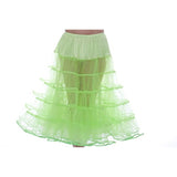 Melonie Luxury Adult Crinoline Slip Organza-Peacock Blue