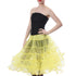 Melonie Luxury Adult Crinoline Slip Organza Binding Adjustable Waist & Length for Rockabilly-Yellow