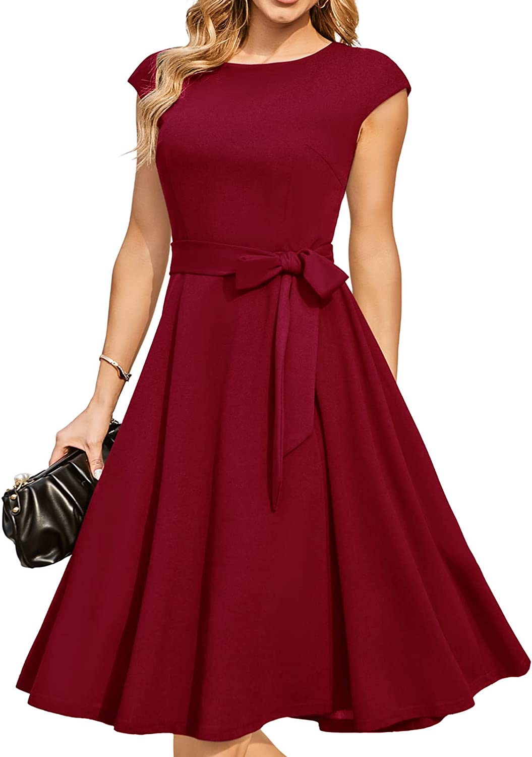 Vintage Dresses | Burgundy Bridesmaid Dresses | Prom Dress 