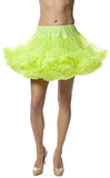 Alyse Luxury Chiffon Adult Petticoat Slip with Adjustable Waist & Length- Apple Green