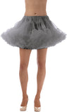Alyse Luxury Chiffon Adult Petticoat Slip with Adjustable Waist & Length-Grey
