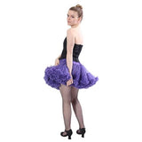 Alyse Luxury Chiffon Adult Petticoat Slip with Adjustable Waist & Length-Purple