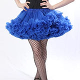 Alyse Luxury Chiffon Adult Petticoat Slip with Adjustable Waist & Length-Royal Blue