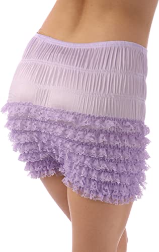 Women Pettipants Style N24 Ladies Sexy Ruffled Panties - Lilac/Purple Color Dance Dresses Skirts
