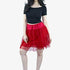 823 Chiffon Tutu Adjustable Opaque Skirt-Ruby Red